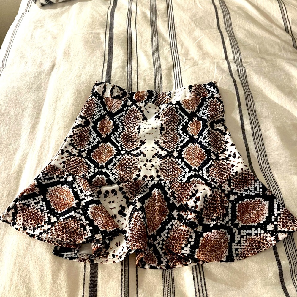 Nasty Gal snakeskin skirt